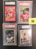 Lot (4) 1980's Topps Football Key Rookie Cards