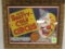 Framed Vintage Beatty & Cole Brothers Circus Poster w/ Clown Image