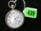 Elgin 21 Jewel Veritas Size 18 Pocket Watch w/ Ore Silver Case