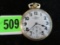 Ball Watch Co. Hamilton 999B 21 Jewel Pocket Watch