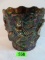 Rare Fenton Amethyst Carnival Glass Mermaid Vase