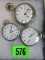 Group of (3) Elgin Graduated Pocket Watches Inc. Size 12, 16 and 18