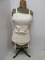 Antique 1930s Cast Iron Base Dress Form w/ 1930s Ladies Undergarments