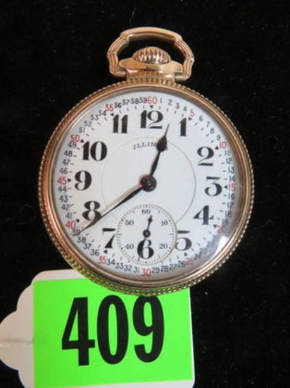 Illinois Bunn Special 21 Jewel 60 Hour Pocket Watch