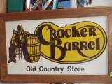 1970s Cracker Barrel Restaurant Wooden Sign