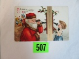 Antique 1913 Clapsaddle Santa Claus Postcard