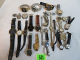 Estate Found Jar of Assorted Wrist Watches