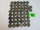 Lot of (50) US Silver War Nickels