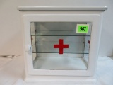 Vintage Medical First Aid Metal Cabinet