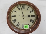 Very Early English Fusee Movement Cable Driven Wall Clock