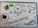 Case Lot of Sterling Silver Jewelry Inc. Charm Bracelets, Necklaces and More