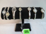 Grouping of (7) Vintage Ladies Wrist Watches Inc. Hamilton, Caravelle and More