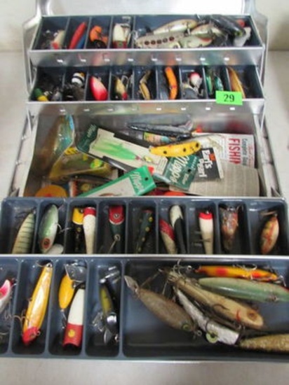 Estate Found Tackle Box Filled With Old Fishing Lures