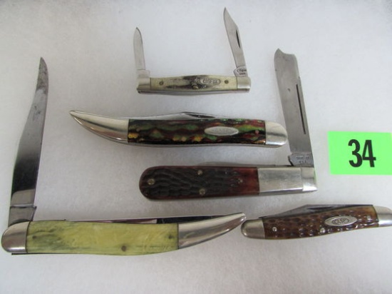 Lot (5) Case Xx Folding Knives