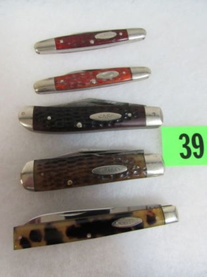 (5) Vintage Case Xx Folding Knives