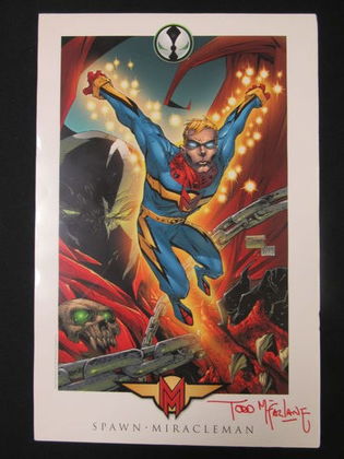 Mcfarlane Spawn/miracle Man Signed Print | Proxibid