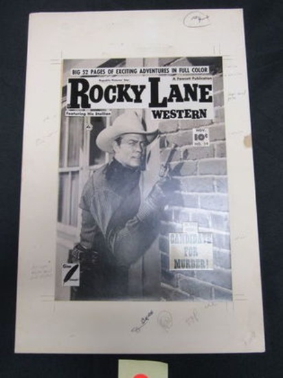 Rocky Lane Western #19/original Cover