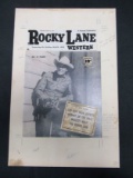 Rocky Lane Western #9/original Cover