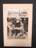 Rocky Lane Western #8/original Cover