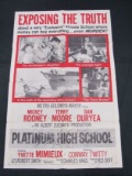 Platinum High School (1960) 1-sheet