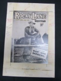 Rocky Lane Western #6/original Cover