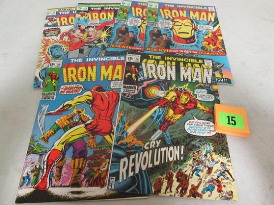 Iron Man Late Silver/ Early Bronze Lot (6)