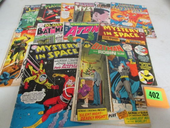 Lot (12) Mixed Dc Silver Age Comics Batman, House Mystery+