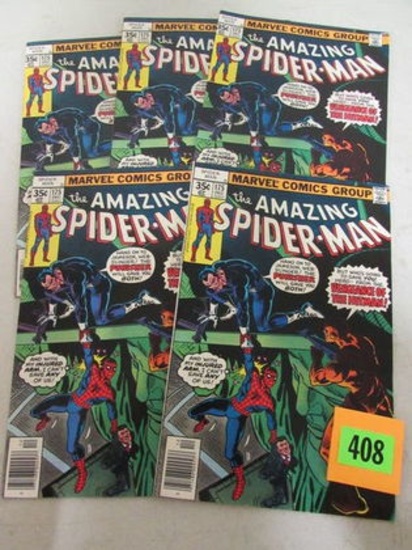 Lot (5) Amazing Spiderman #175 (1977) Bronze Age Marvel/ Punisher