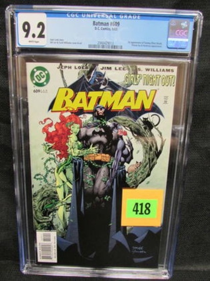 Batman #609 (2003) Key 1st Appearance Hush/ Tommy Elliot Cgc 9.2