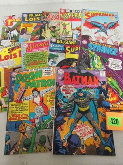 Lot (11) Mixed Dc Silver Age Comics Batman, Superman+