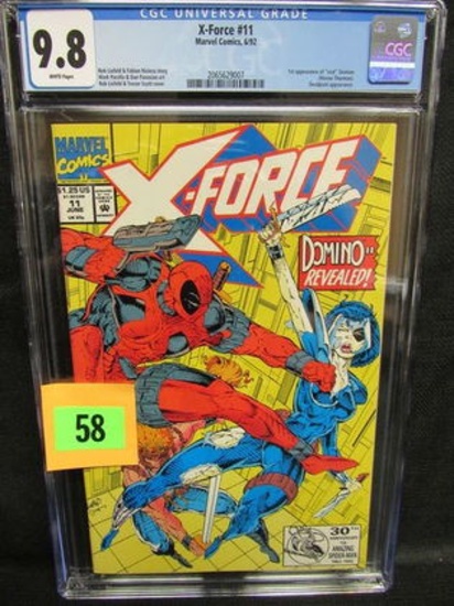 X-force #11 (1992) Key 1st Appearance Domino Cgc 9.8