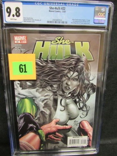 She-hulk #22 (2007) Beautiful Deodato Cover Cgc 9.8