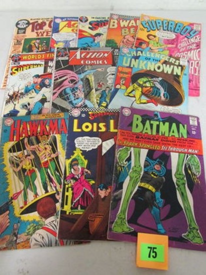 Lot (11) Mixed Dc Silver Age Comics Batman, Superman+