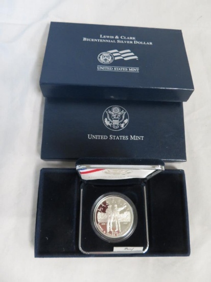 United States Mint Lewis & Clark Bicentennial Silver Dollar