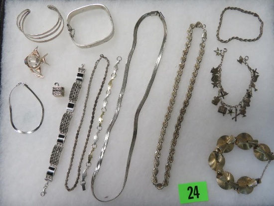 Estate Found Case Lot of Sterling Silver Jewelry