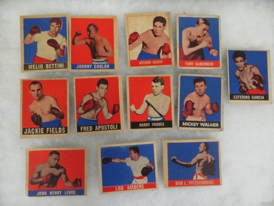 Lot (12) 1948 Leaf Boxing Cards