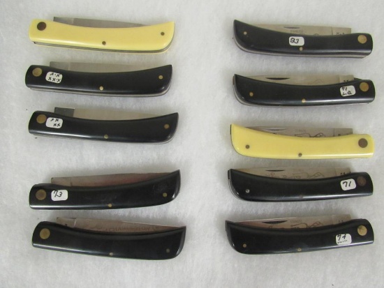 Lot (10) Case XX Sod Buster Folding Knives