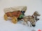 Excellent Northwestern (USA) Tin Litho Covered Wagon Pull Toy