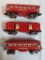 Lionel Pre-War Tin Plate 027 Passenger Car Set 2600, 2601, 2602