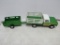 Vintage Nylint Farms Pressed Steel Stake Truck w/ Trailer