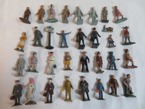 Large Grouping of Antique Lead Figures/ Characters