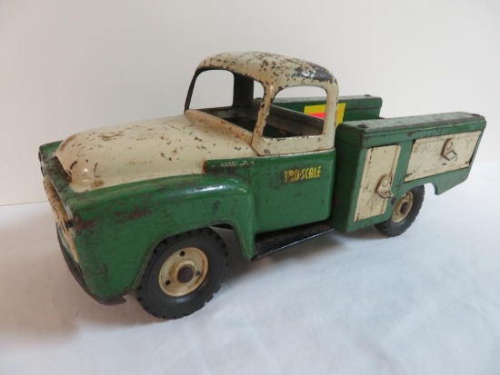 Rare 1950's Tru-Scale International 12" Pressed Steel Parts/ Service Truck