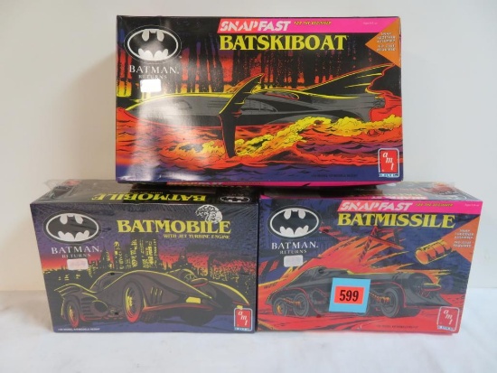 Lot (3) AMT Batman Model Kits