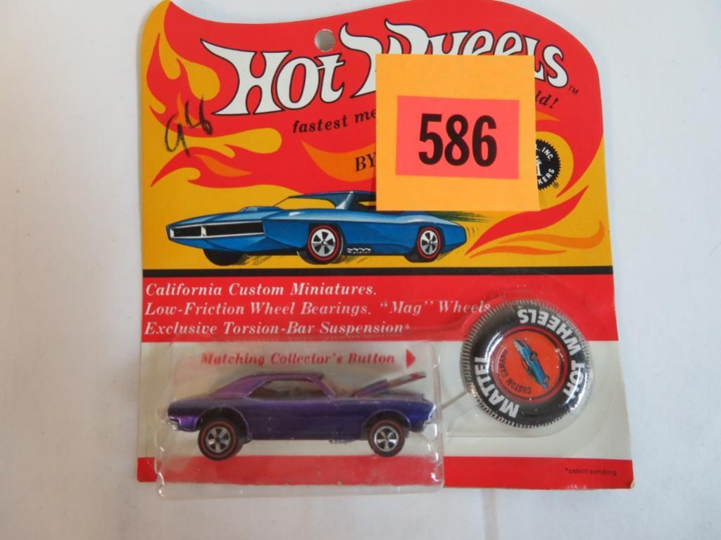 Rare Original 1968 Redline Hot Wheels Custom Camaro SEALED MINT MOC Purple  | Art, Antiques & Collectibles Toys Diecast & Toy Vehicles | Online  Auctions | Proxibid