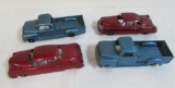 (4) Vintage 1950's Structo Car Hauler Cast Metal Load Cars