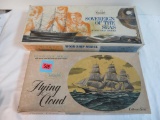 2- Vintage Scientific Wooden Ship Model Kits. Flying Cloud & Sovereign Seas