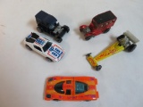 Lot (5) Vintage Redline Hot Wheels Ford Woody, Inferno, Paddy Wagon+