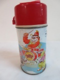 Vintage Bannana Splits Metal Thermos for Lunchbox