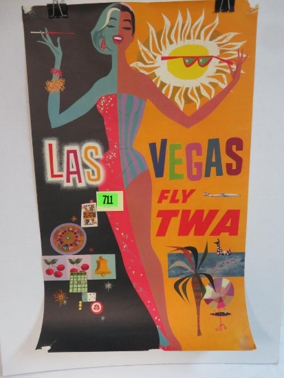 Rare! Las Vegas 1960's Travel Poster