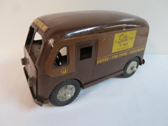 1950's Jewel Tea Pressed Steel Delivery Truck